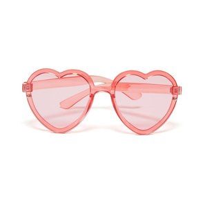 NWOT Ban.do heart pink translucent sunglasses